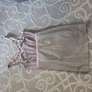 Loft mini dresscotton bottom, satin and mesh top size 12